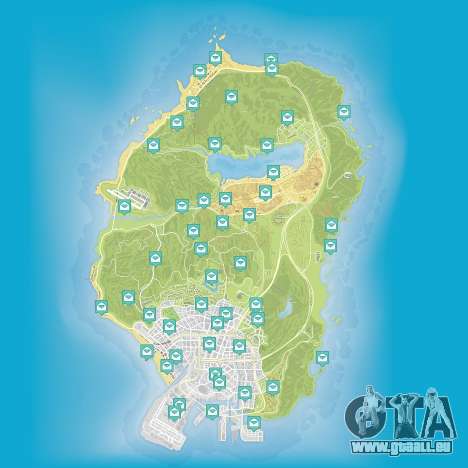 Karte der Brief Schnitzel in Grand Theft Auto 5