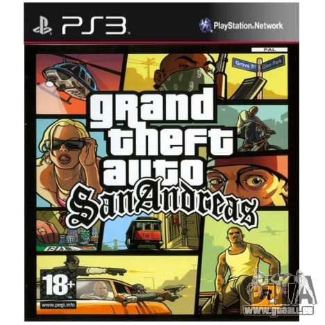 die Europäischen Versionen: GTA SA für PS3 (PSN)