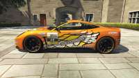 Dewbauchee Massacro Racecar de GTA 5 - vue de côté