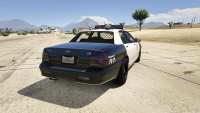 GTA 5 Vapid Police Cruiser - vue arrière