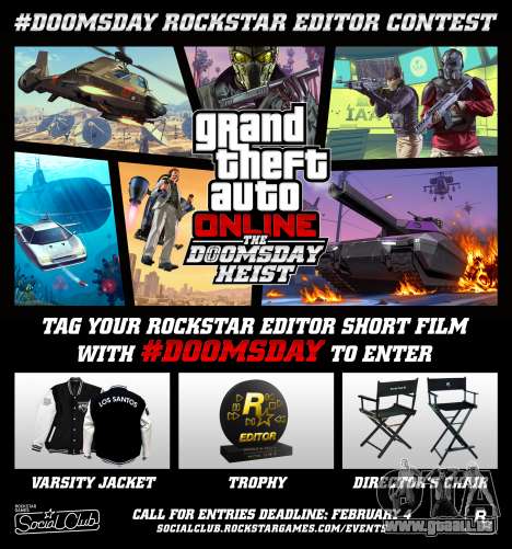 Le concours de l'éditeur Rockstar dans GTA Online