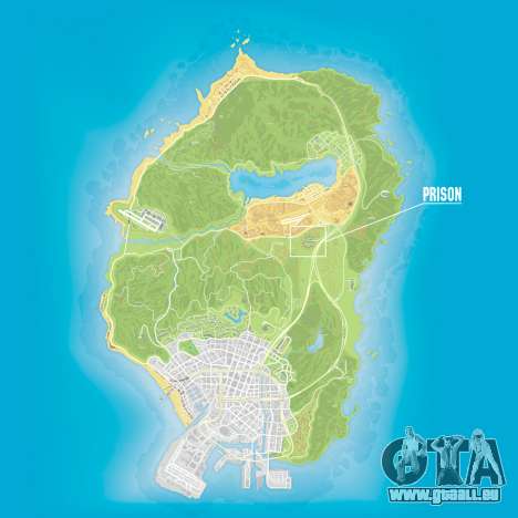 Gefängnis auf der GTA 5 map