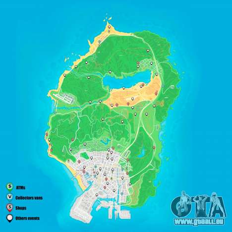 événements Aléatoires carte de Grand Theft Auto 5