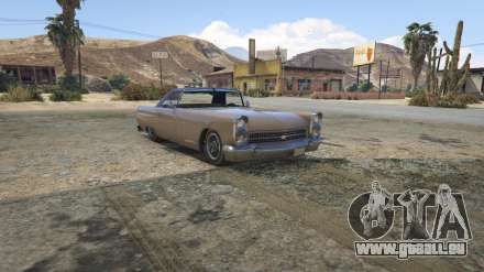 GTA 5 Vapid Peyote - captures d'écran, les caractéristiques et la description de la voiture de sport classique.