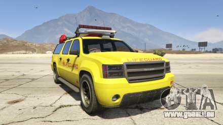 GTA 5 Declasse Lifeguard - captures d'écran, la description et les caractéristiques de la SUV.