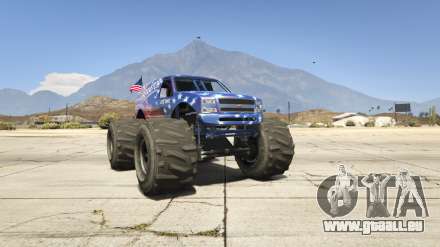 GTA 5 Vapid Liberator- captures d'écran, les caractéristiques et la description de monstertruck.