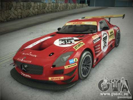 Mercedes-Benz SLS AMG GT3 Black Falcon 2011 pour GTA San Andreas