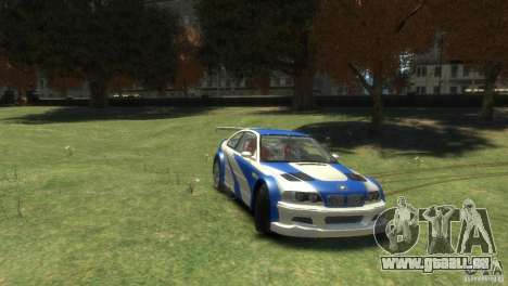 BMW M3 GTR NFS MOST WANTED pour GTA 4