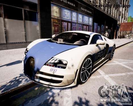 Bugatti Veryon SS COP pour GTA 4