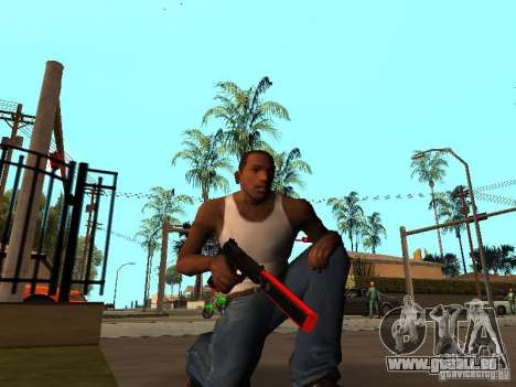 Red Chrome Weapon Pack pour GTA San Andreas