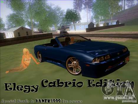 Elegy Cabrio Edition pour GTA San Andreas