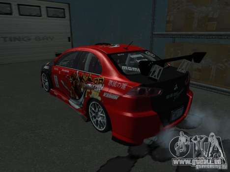 Mitsubishi Evolution X Stock-Tunable für GTA San Andreas