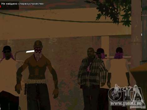 Nouveau Ballas East side Purpz pour GTA San Andreas