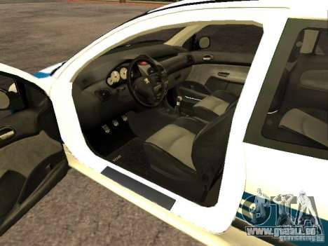 Peugeot 206 Police für GTA San Andreas