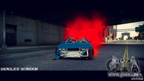 Red smoke under the wheels für GTA 4