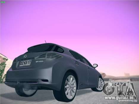Lexus CT200H 2012 pour GTA San Andreas