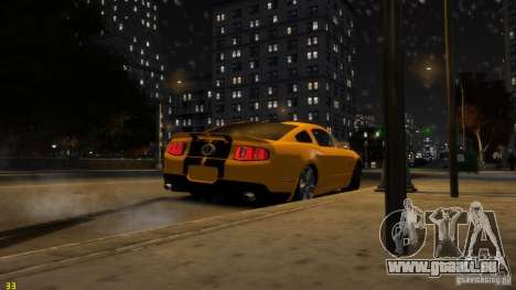 Ford Shelby Mustang GT500 2011 v2.0 pour GTA 4
