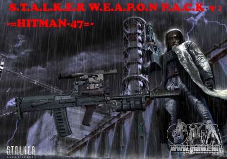 Une série d'armes de stalker V2 pour GTA San Andreas