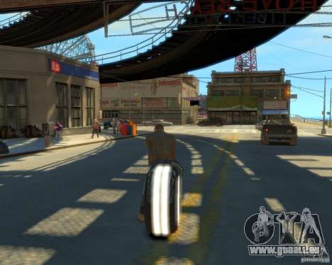 Moto du trône (néon blanc) pour GTA 4