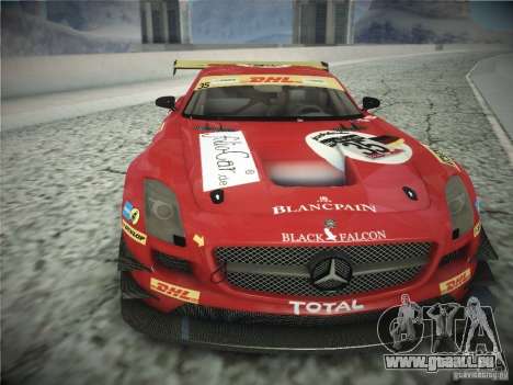 Mercedes-Benz SLS AMG GT3 Black Falcon 2011 pour GTA San Andreas