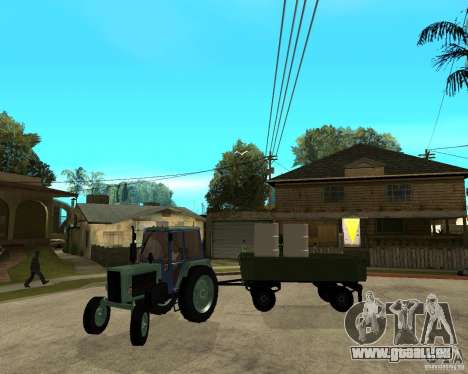Traktor Belarus 80.1 und trailer für GTA San Andreas