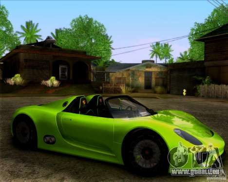 Porsche 918 Spyder Concept Study für GTA San Andreas