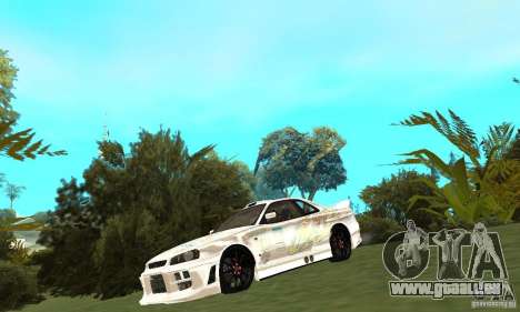 Nissan SkyLine R34 Tunable V2 pour GTA San Andreas