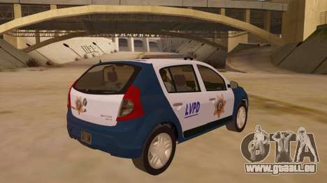 Renault Sandero Police LV für GTA San Andreas