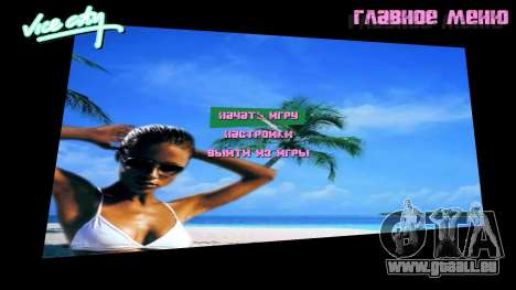 Arrière-plan de menu Spiaggia pour GTA Vice City