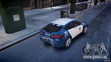 BMW X6M Police pour GTA 4