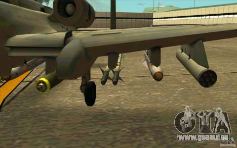 A-10 Warthog pour GTA San Andreas