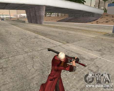 Nero sword from Devil May Cry 4 pour GTA San Andreas