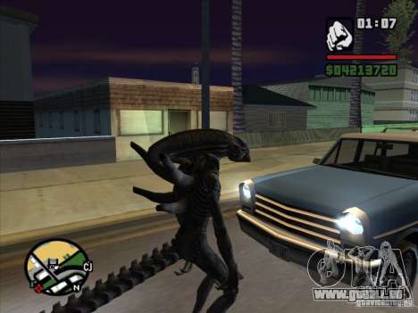 Alien Xenomorph für GTA San Andreas