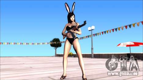 Dead Or Alive 5 Kokoro Black Bunny Outfit für GTA San Andreas