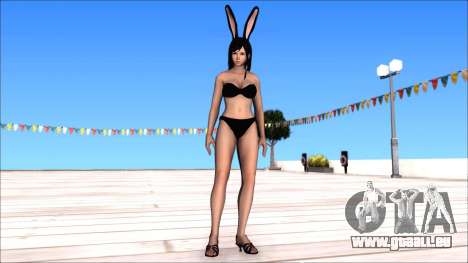 Dead Or Alive 5 Kokoro Black Bunny Outfit für GTA San Andreas