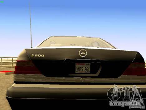 Mercedes-Benz S600 V12 für GTA San Andreas