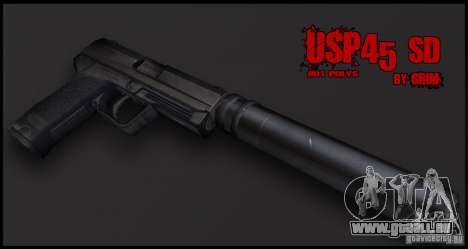 USP.45 SD für GTA San Andreas