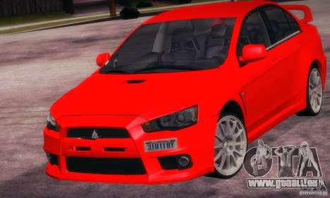 Mitsubishi Lancer Evolution X für GTA San Andreas