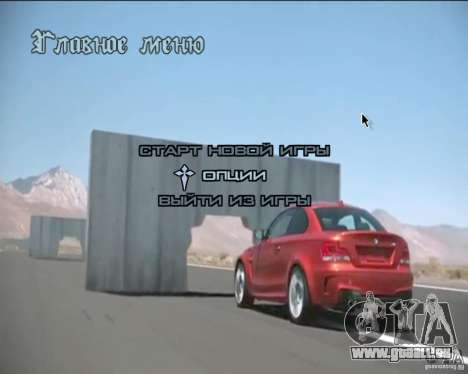 Arrière-plans vidéo dans le menu pour GTA San Andreas