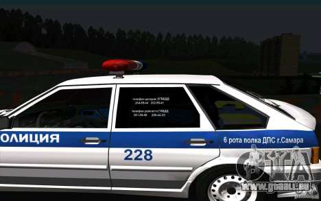 VAZ 2114 Police DPS pour GTA San Andreas