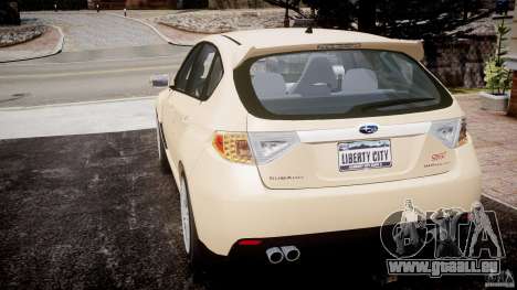 Subaru Impreza WRX STi 2009 pour GTA 4