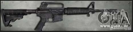 Colt M4A1 Commando Silenced pour GTA San Andreas