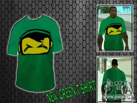 Neue green t-shirt für GTA San Andreas