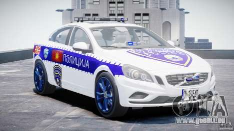 Volvo S60 Macedonian Police [ELS] pour GTA 4