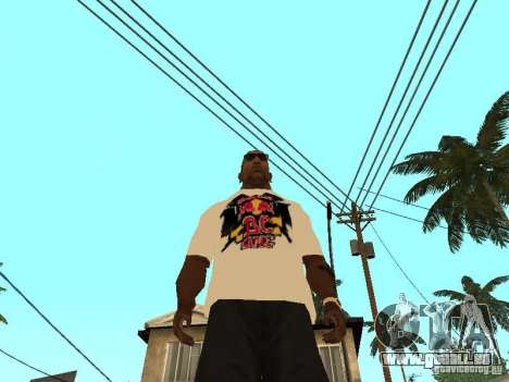 T Shirt Red Bull pour GTA San Andreas