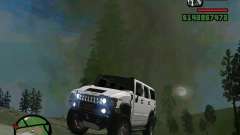 Hummer H2 blanc pour GTA San Andreas
