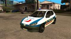 Peugeot 206 Police pour GTA San Andreas