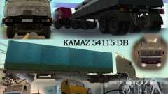 KAMAZ 54115 pour GTA San Andreas