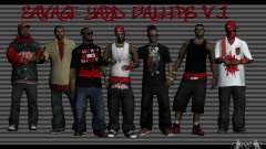 Peaux gang Bloodz pour GTA San Andreas