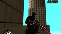 Chrome black red gun pack pour GTA San Andreas